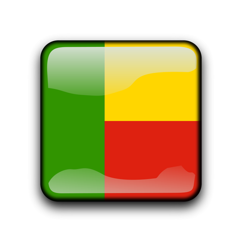 BotÃ³n de Benin vector bandera
