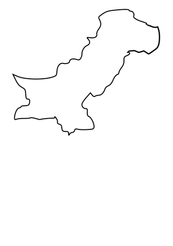 Kaart van Pakistan