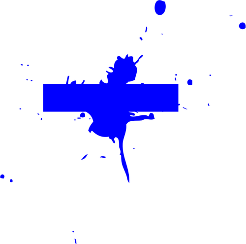Clip art de splash azul
