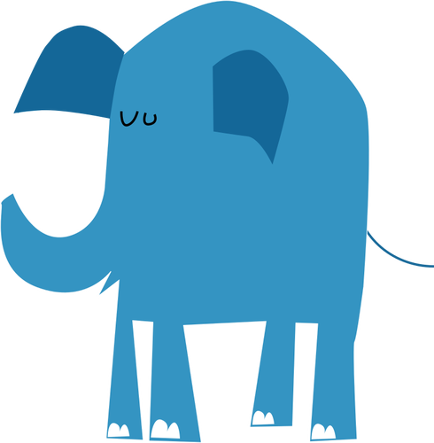 Imagem de elefante azul
