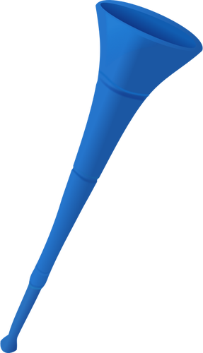 Vektorbild av moderna plast vuvuzela