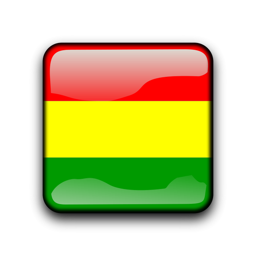Bolivia glanset flagg-knappen