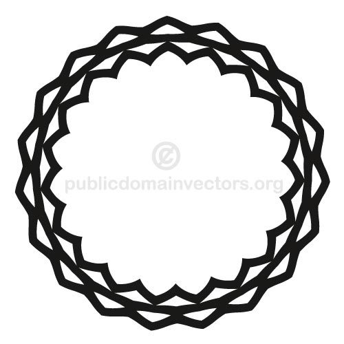 Image clipart vectoriel cercle noir
