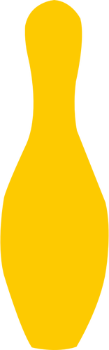 Gele bowling pin vectorillustratie