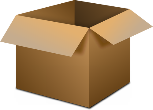 OtwÃ³rz rysunek Box pakiet transport wektor