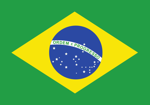 Vlag van BraziliÃ« vector afbeelding