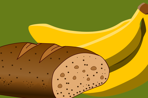 Imagem de pÃ£o e banana