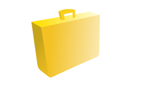 Image vectorielle mallette jaune