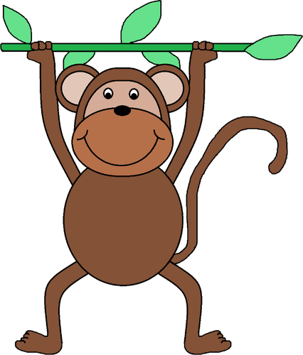 Monyet dengan cabang