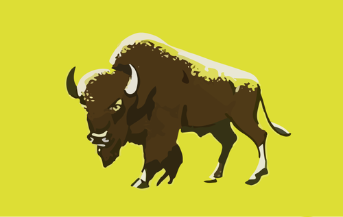 YeÅŸil arka plan ile buffalo