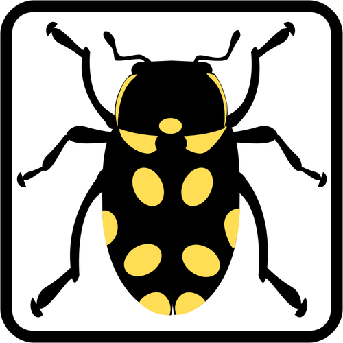 Icono de signo vector ilustraciÃ³n bug