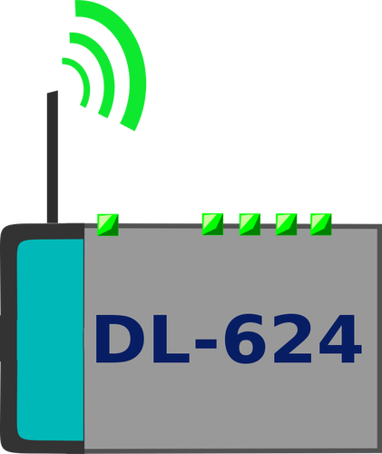 D-Link WLAN-Router-Vektor-Bild