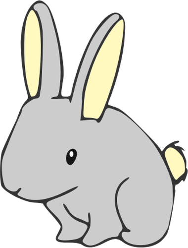 Vektor-Illustration von hÃ¼bsch Fett Bunny fÃ¼r Malbuch