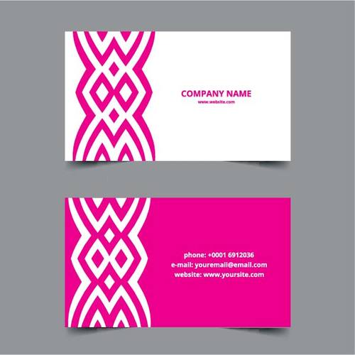 Design roz ÅŸablon carte de afaceri