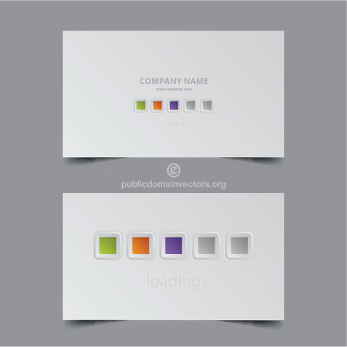 Business cards vector layout 10