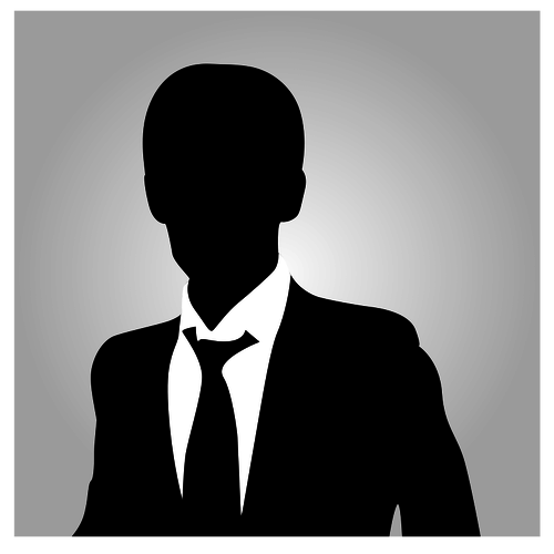 Business man silhouet vector