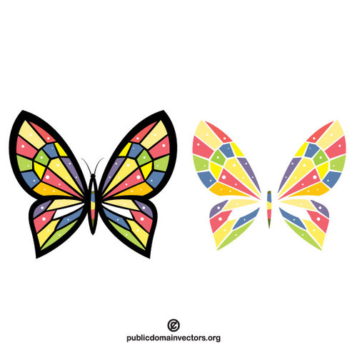 Butterfly med fÃ¤rgglada vingar