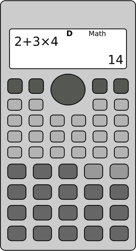 Wetenschappelijke calculator vector afbeelding
