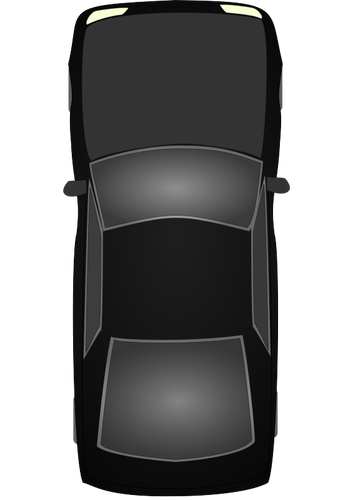 Schwarzes Auto-Vektor-illustration
