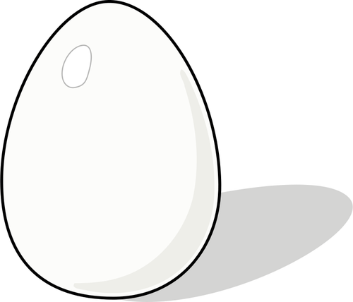 IlustraÃ§Ã£o em vetor de um ovo de galinha