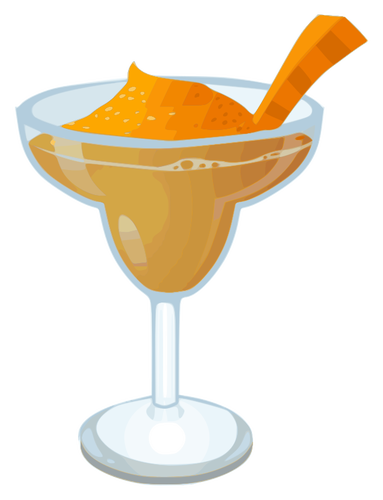 Karotte Margarita cocktail Vektorgrafiken