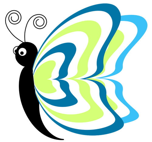 Obraz kolorowy motyl