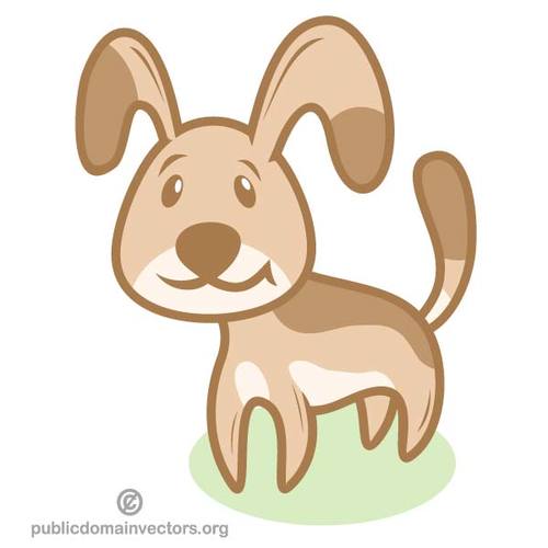 Stile cartone animato cane disegno