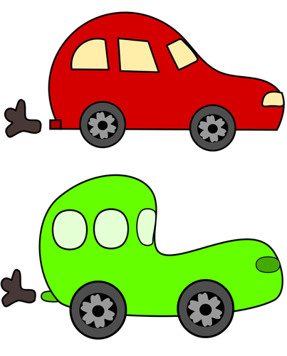 Image vectorielle de voitures cartoon