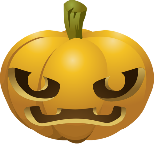 Desenho de cor de abÃ³bora de Halloween dentes grandes.