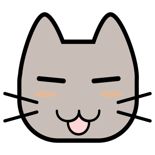Cat wajah vektor gambar
