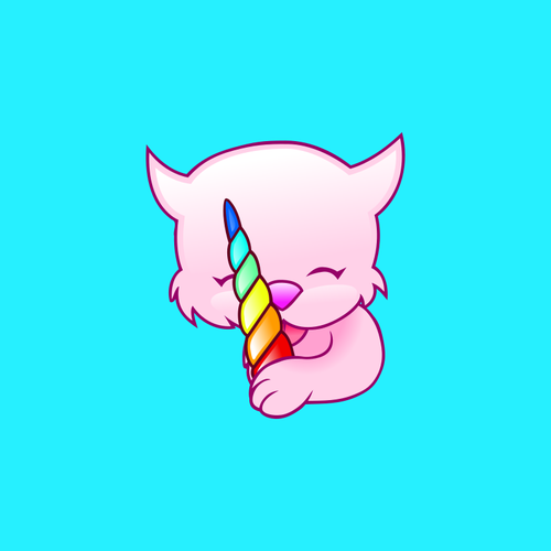 Kucing menjilati lollipop