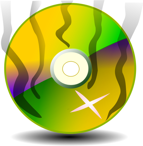 CD-ROM buÄŸulamasÄ± vektÃ¶r Ã§izim
