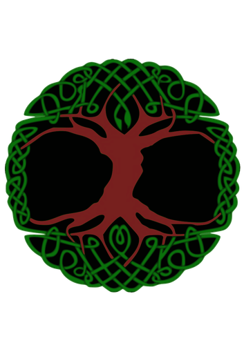 Vektor Klipart barevnÃ½ch keltskÃ©ho stromu