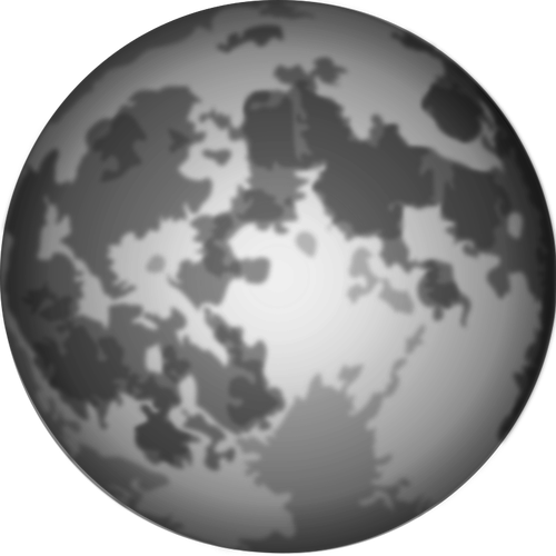 Image de vecteur lumineux pleine lune Halloween