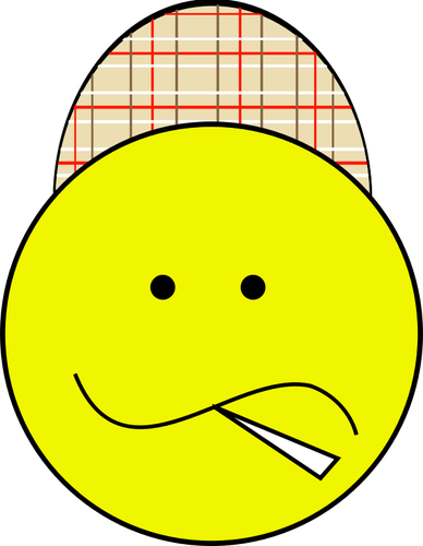 GrÃ¡ficos vectoriales de emoticon con un sombrero