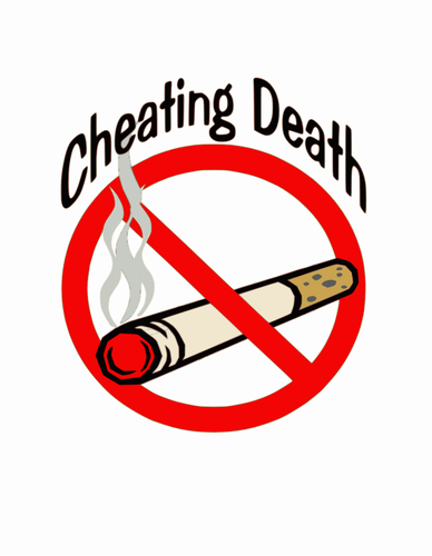 Cheating death slogan vektÃ¶r kÃ¼Ã§Ã¼k resim