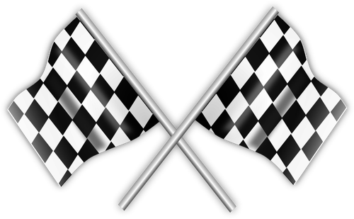 Racing vlaggen vector