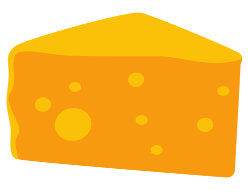 Fatia de queijo cheddar