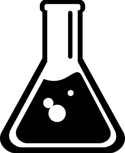 Science flask symbol