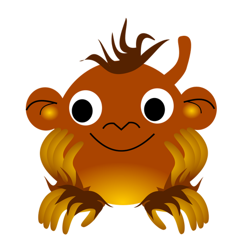 Monkey stjÃ¤rntecken vektor bild