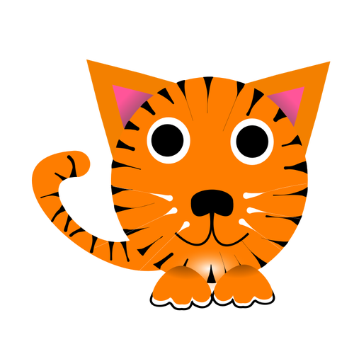 Image clipart vectoriel du tigre