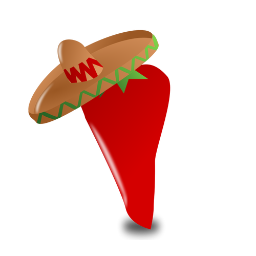 IlustraciÃ³n vectorial de chili mexicano
