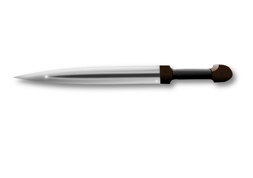 Vector clip art of sharp knife