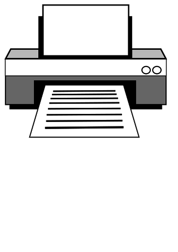 Laserdrucker-Vektor-Bild