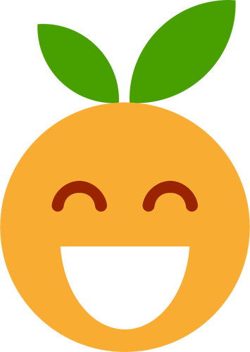 Fruktig emoji smiler