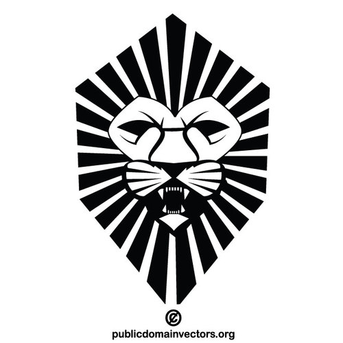 Leul Roaring simbol Heraldic