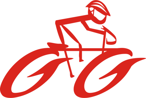 VpÅ™ed, pohybujÃ­cÃ­ se cyklistickÃ© logo Klipart