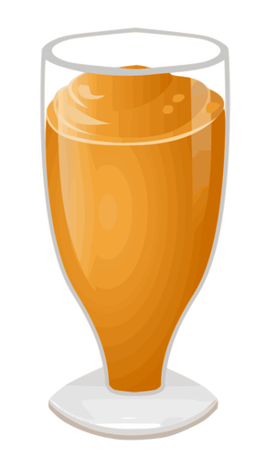 Vector de la imagen del vaso con batido de frutas