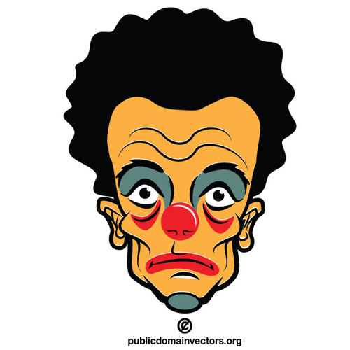 Clown ansikte Clip Art