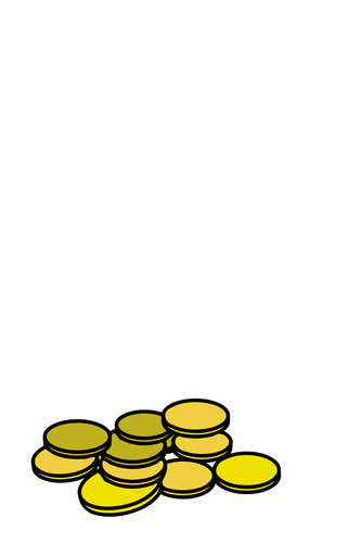 IlustraciÃ³n de vector de moneda de oro